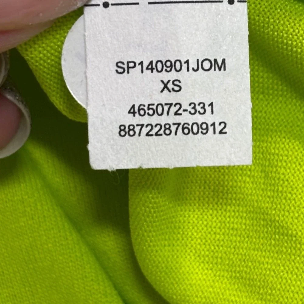 Jordan Mens Dri-FIT Training Shirt XS Lime Neon Jumpman 2014 Nike 465072-331 NWT